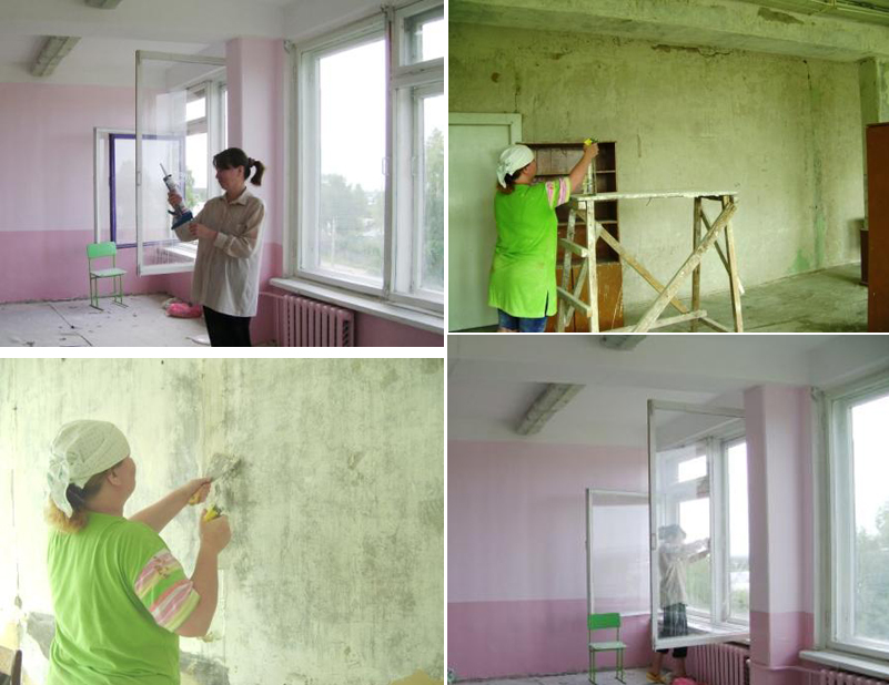 В образовательных учреждениях города Шумерли кипит работа по ремонту кабинетов